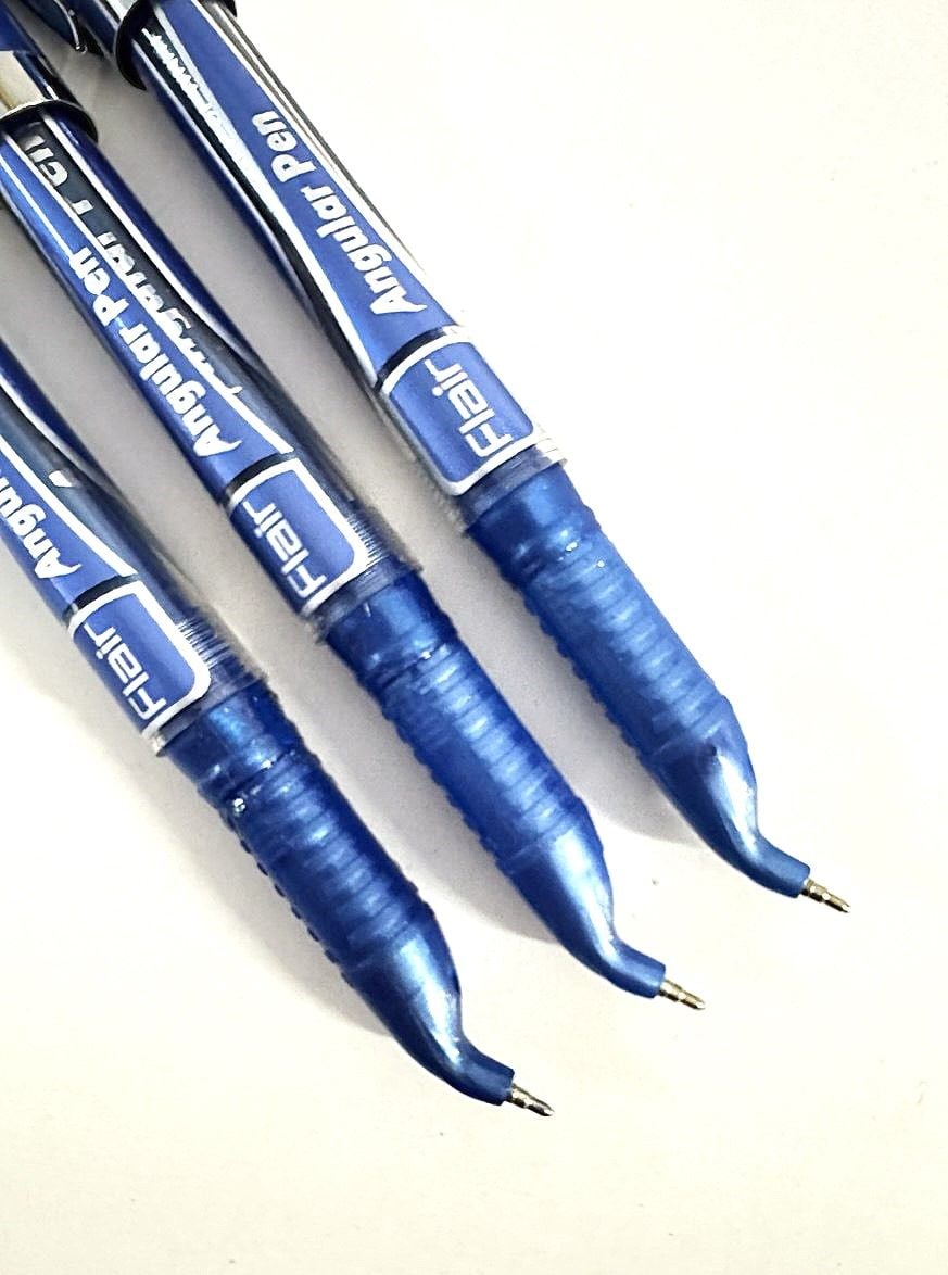 Ручка кулькова для лівші Angular синя (12 шт/уп) Angular Flair