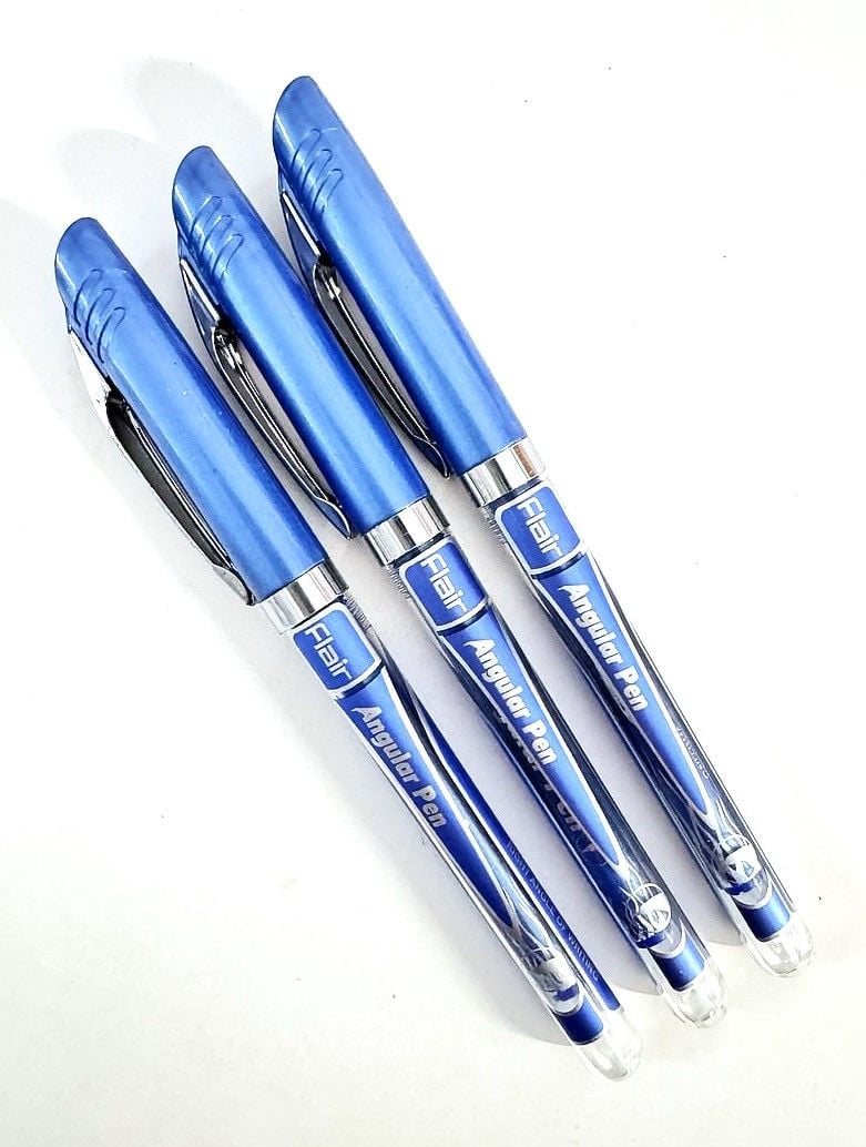 Ручка кулькова для лівші Angular синя (12 шт/уп) Angular Flair