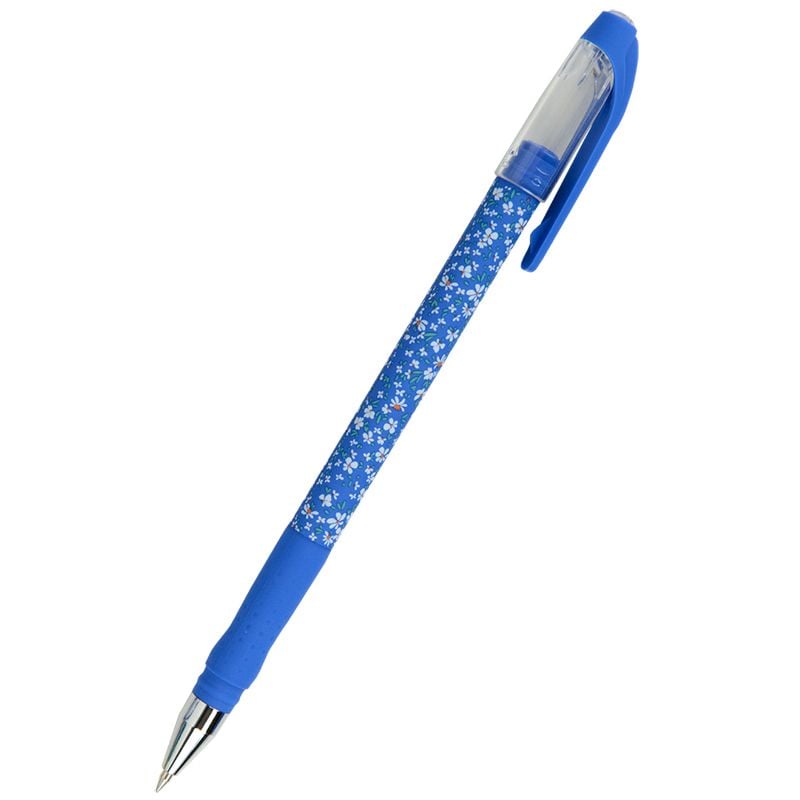Ручка кулькова Blue Floral (24 шт/уп) AB1049-36 Axent