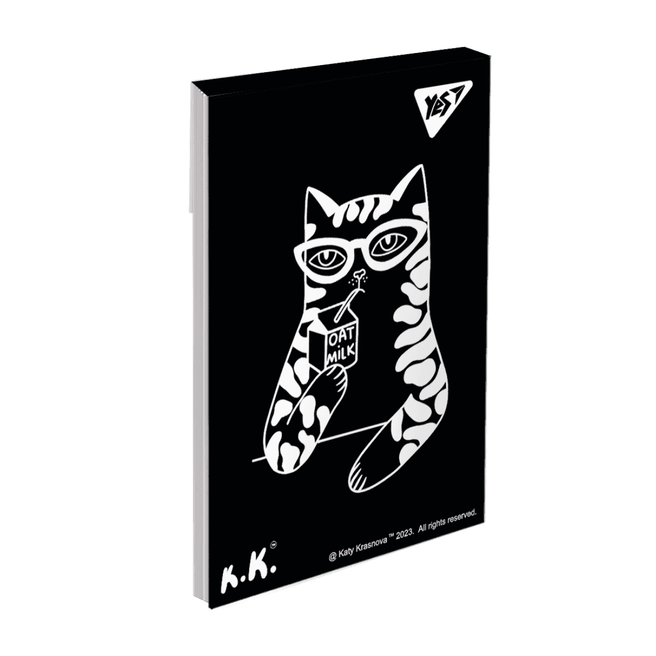Блокнот А7 48 арк клітинка склейка Tatoo cats (40) 151936 YES!