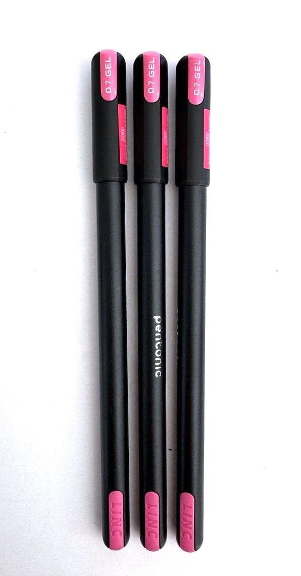 Ручка гелева 0,7 мм Pentonic рожева (12 шт/уп) 420422 LINC