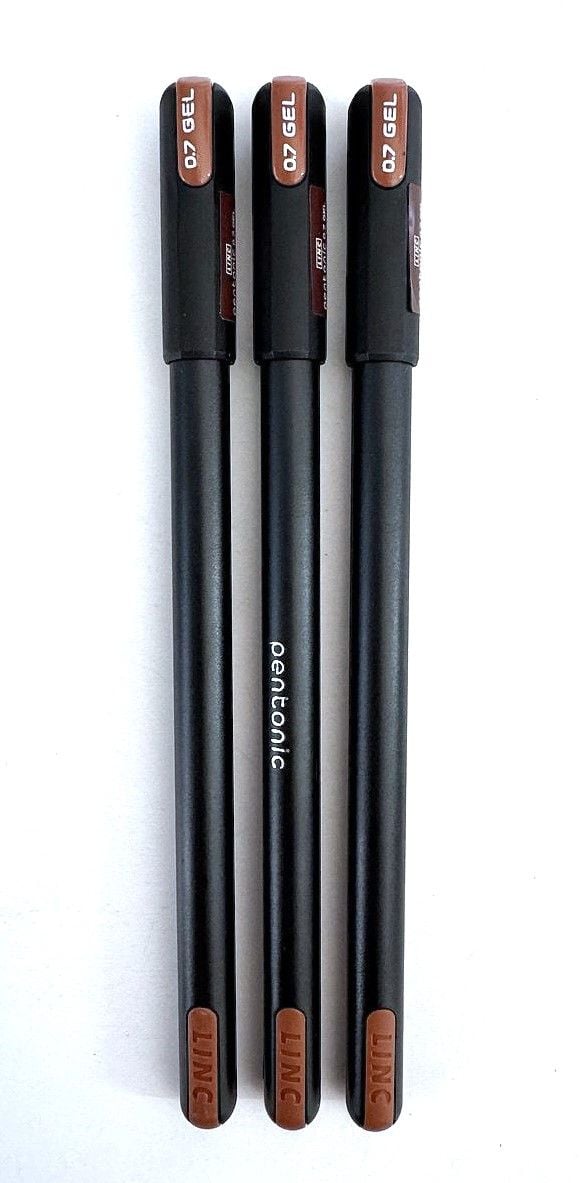 Ручка гелева 0,7 мм Pentonic коричнева (12 шт/уп) 420427 LINC