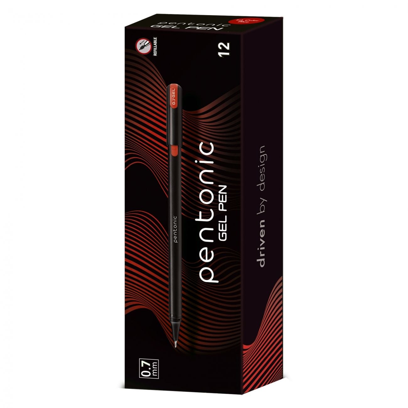 Ручка гелева 0,7 мм Pentonic коричнева (12) 420427 LINC