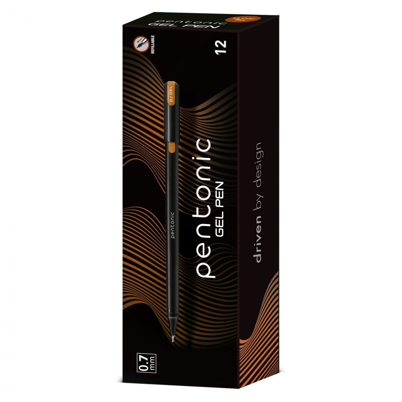 Ручка гелева 0,7 мм Pentonic помаранчева (12) 420420 LINC