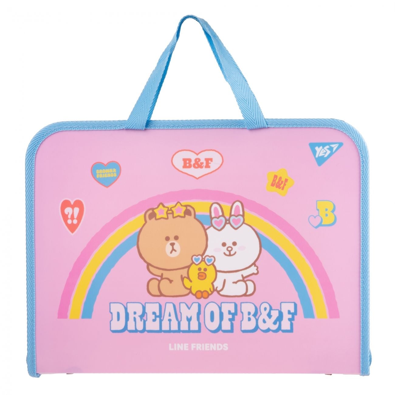 Папка -портфель з тканинними ручками Line Friends 492171 YES!