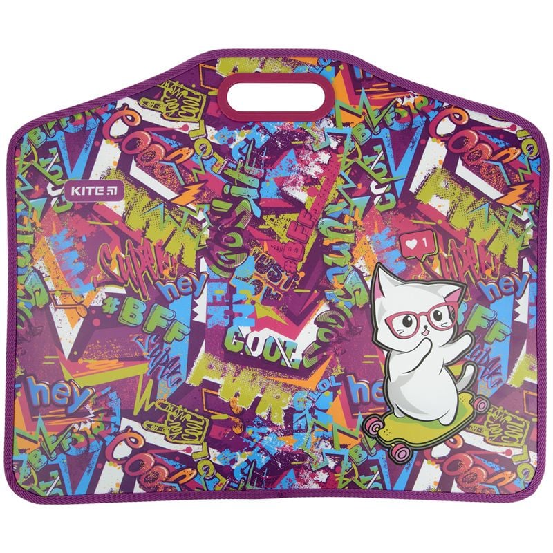 Папка на ліпучках А3 1 відділення Chilling Cat K22-208-01 Kite