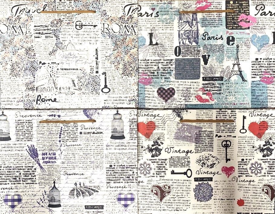 Пакет подарунковий 35*45*14 см горизонтальний Прованс (12/72) ST-3007 SULTANI