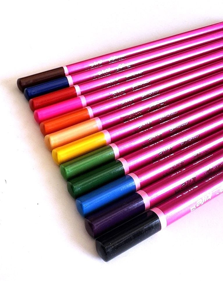 Олівець кольоровий 12кол трикутний рожевий корпус Pop Pixie PР14-057K Kite