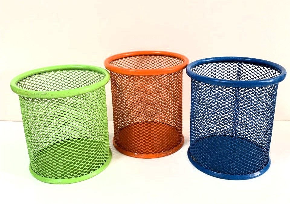 Органайзер стакан-сітка металевий, кольоровий мікс (12/96) SH-90-63