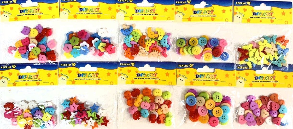 Гудзики різнокольорові (12) KK-1536