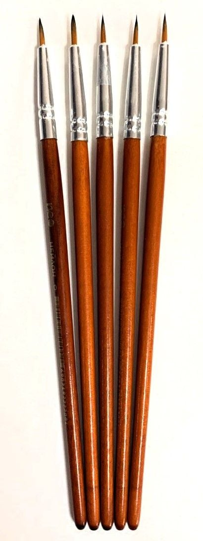 Пензлики №0 круглі нейлон (25 шт/уп) CHNR-2200 NeoLine