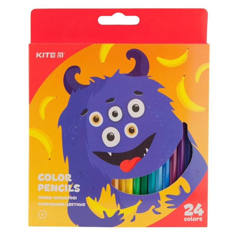 Олівець кольоровий 24 кол Jolliers  (6 шт/уп) K19-055-5 Kite