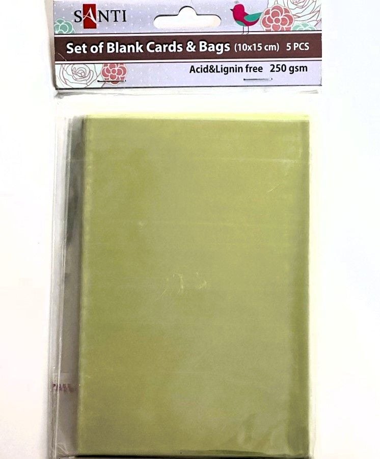 Набір заготівок для листівок 10*15 см 5 шт 250 г/м олівкова 952242 Santi