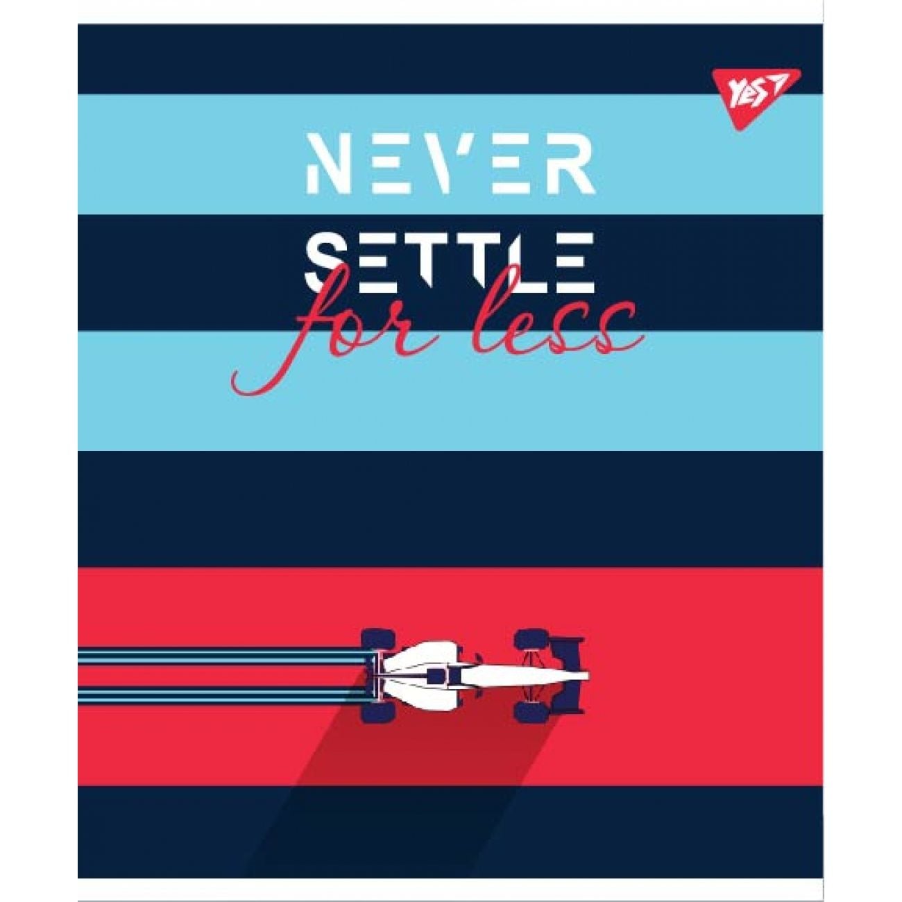 Блокнот А4 48 арк клітинка м'яка обкл NEVER SETTLE 764418 YES!