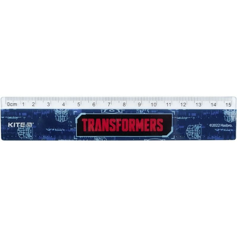 Лінійка 15 см пластикова Transformers TF22-090 Kite