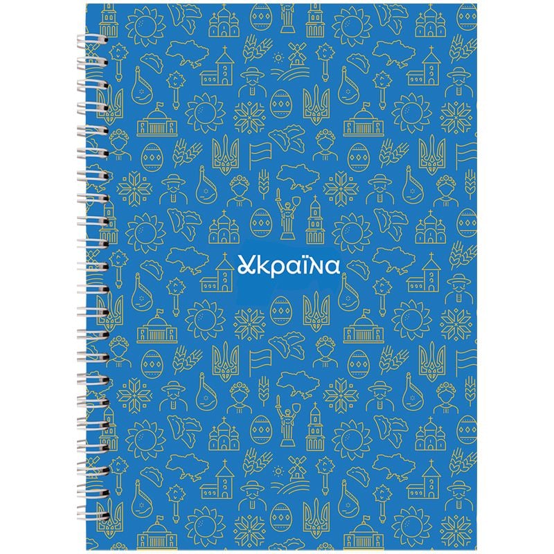 Блокнот А5 96 арк клітинка Україна 8032-23 Axent