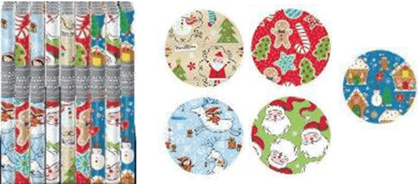 Папір пакувальний 2 м*70 см Christmas kids 327062 INTERDRUK
