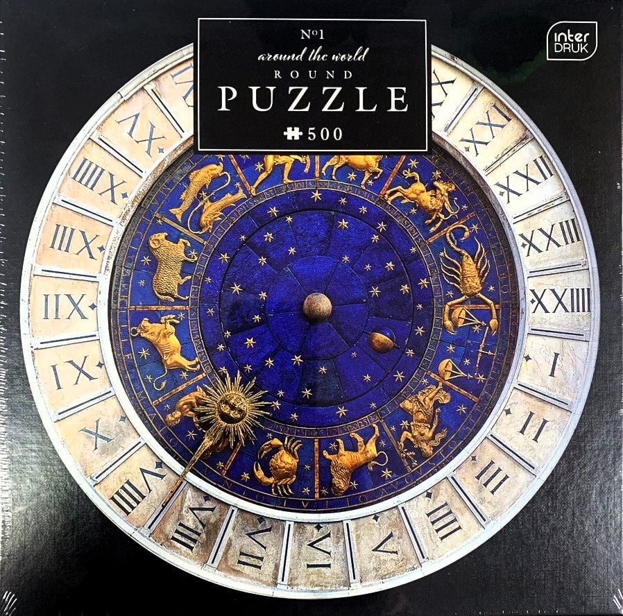 Пазли круглі 500 шт Around the world 1 342102 INTERDRUK