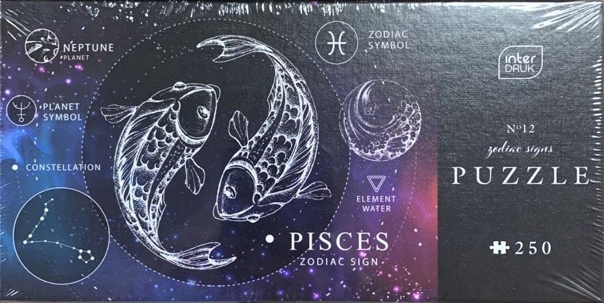 Пазли 250 шт 48*33 см Zodiak 12 Pisces Риби 341983 INTERDRUK