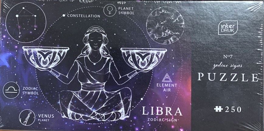 Пазли 250 шт 48*33 см Zodiak 7 Libra Терези 341938 INTERDRUK