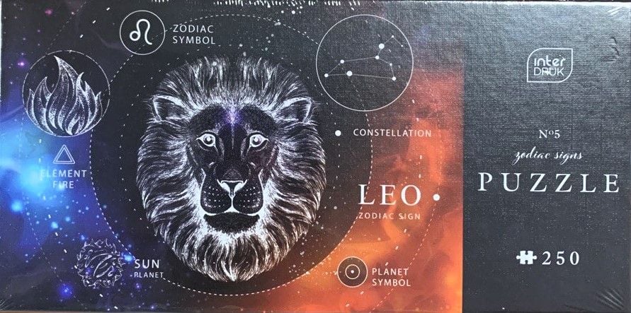 Пазли 250 шт 48*33 см Zodiak 5 Leo Лев 341914 INTERDRUK