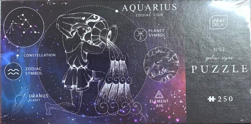 Пазли 250 шт 48*33 см Zodiak 11 Aquarius Водолій 341976 INTERDRUK