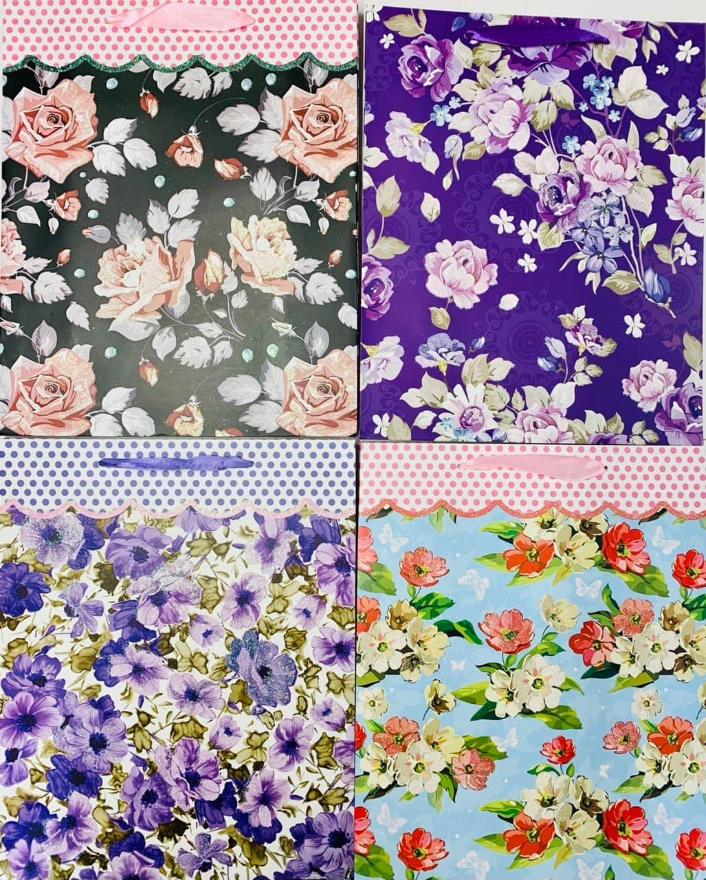 Пакет подарунковий з гліттером 26*11*32 (12/240) 035210 AIHAO