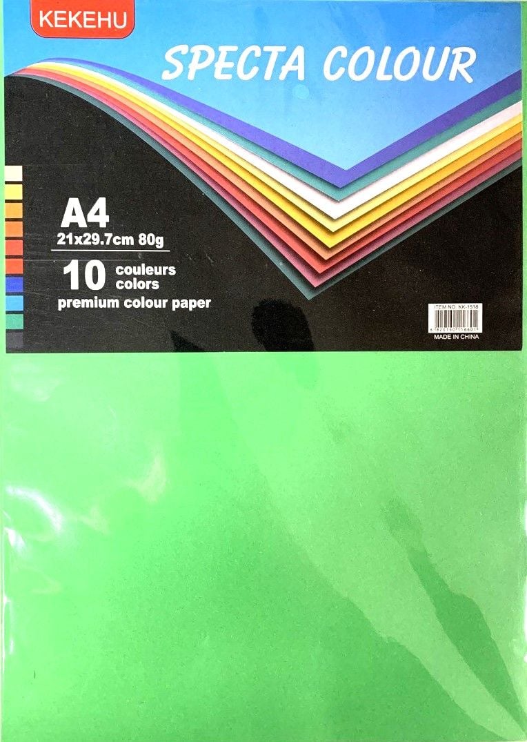 Папір принтерний 10 кольорів 100 арк классік KK-1518 KEKEHU