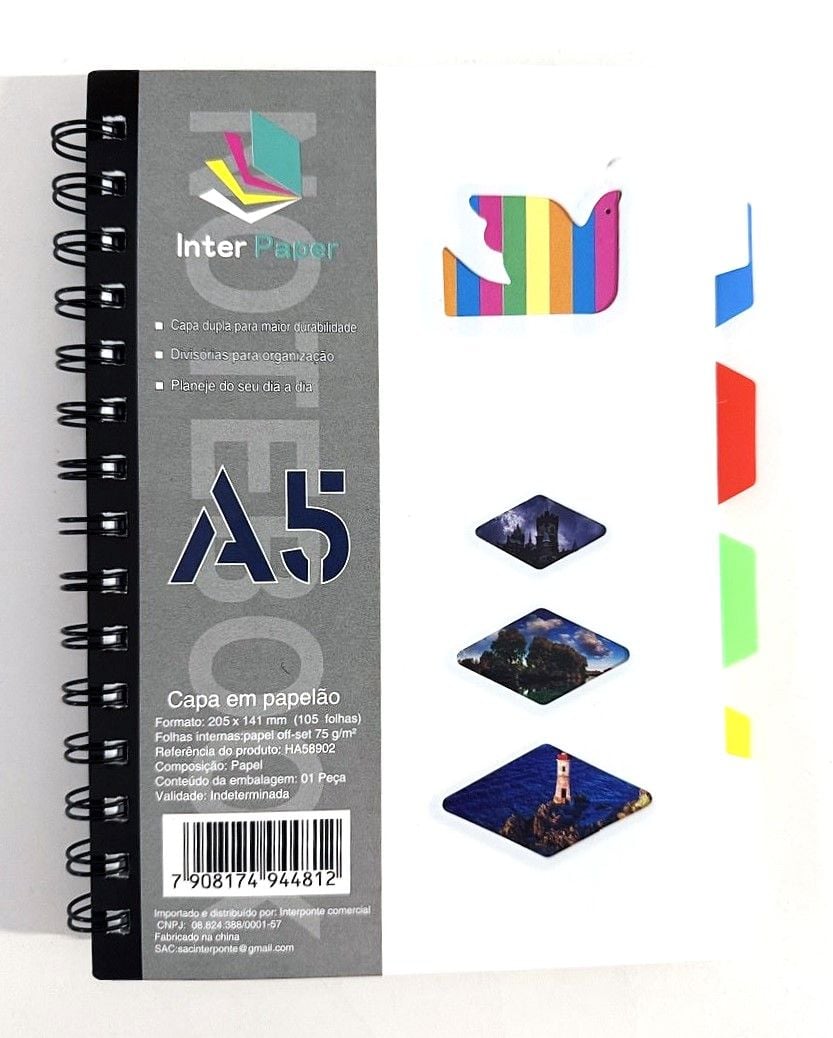 Блокнот А5 205*141 мм з роздільниками