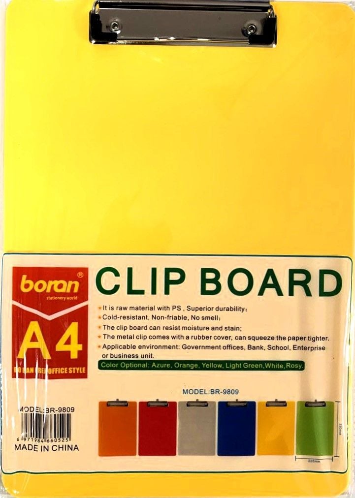 Планшет А4 пластиковий з лінійкою BR-9809