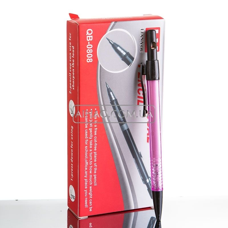 Олівець механічний 2,0 мм кольоровий пластиковий корпус QB-0808 BAILE