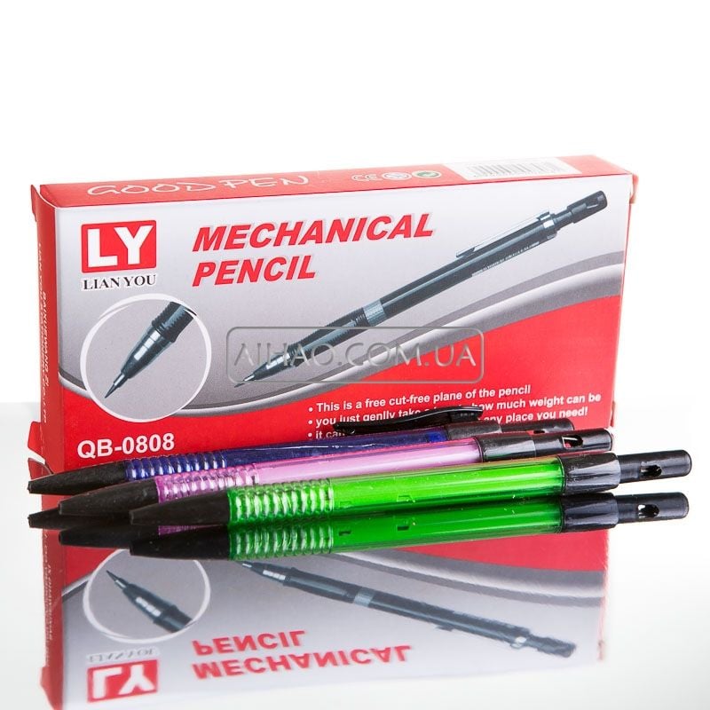 Олівець механічний 2,0 мм кольоровий пластиковий корпус QB-0808 BAILE