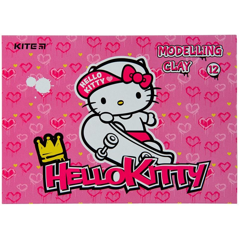 Пластилін восковий 12 кол 240 г Hello Kitty HK22-1086 Kite