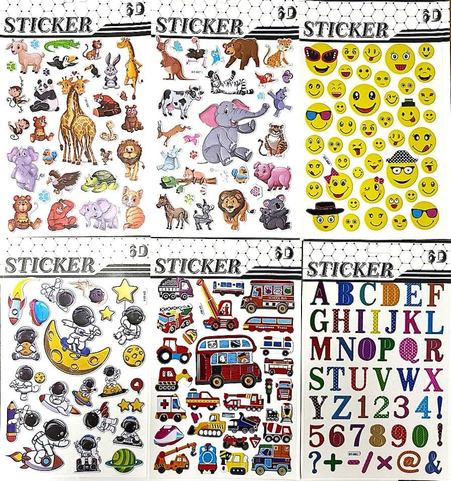 Наліпки мікс матові (12 шт/уп) DY (RS-0260)