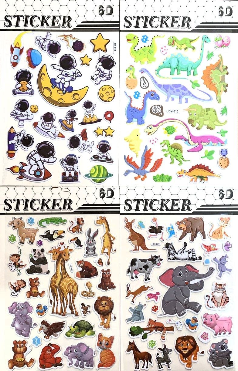 Наліпки мікс матові (12 шт/уп) DY (RS-0260)