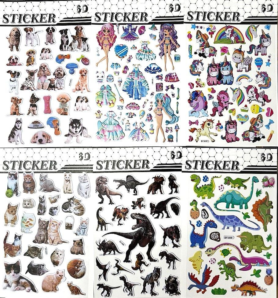 Наліпки мікс матові (12 шт/уп) DY (RS-0260)