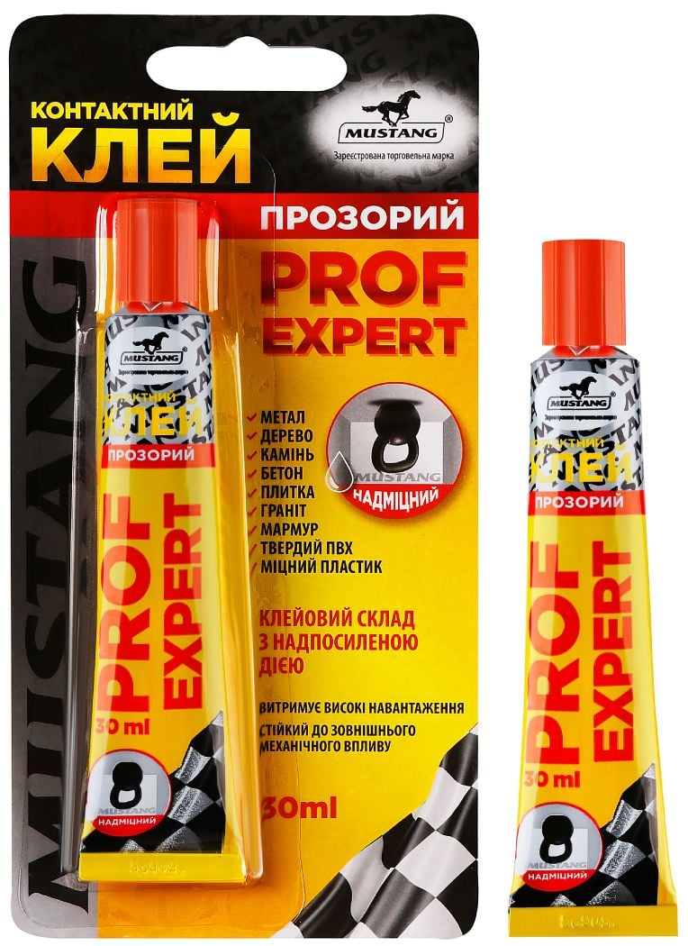 Клей контактний PROF EXPERT 30 мл (10 шт/уп) MG23 MUSTANG