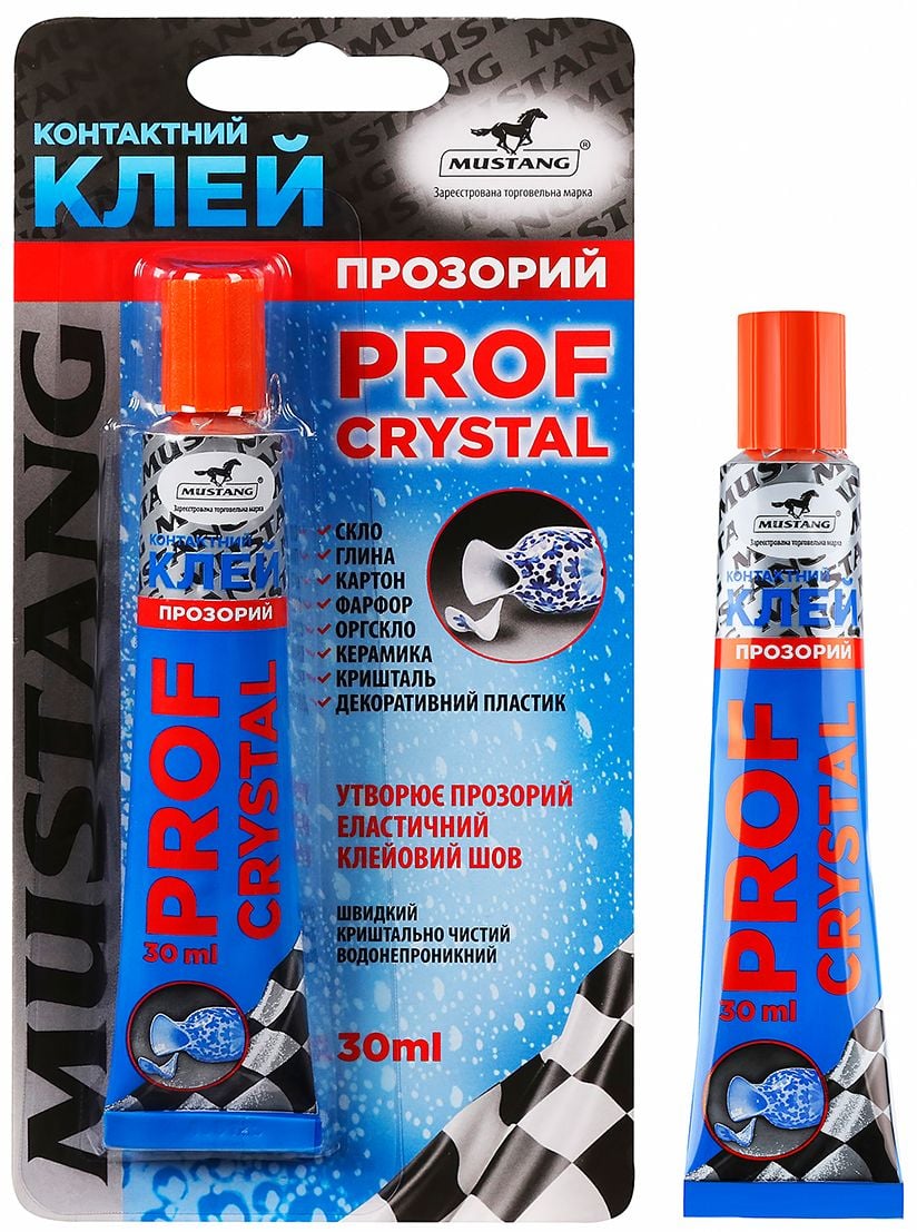 Клей контактний PROF CRYSTAL 30 мл (10 шт/уп) MG24 MUSTANG