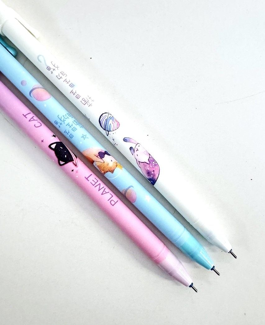 Ручка пиши/стирай гелева Котики синя (12 шт/уп) K9907 LEX