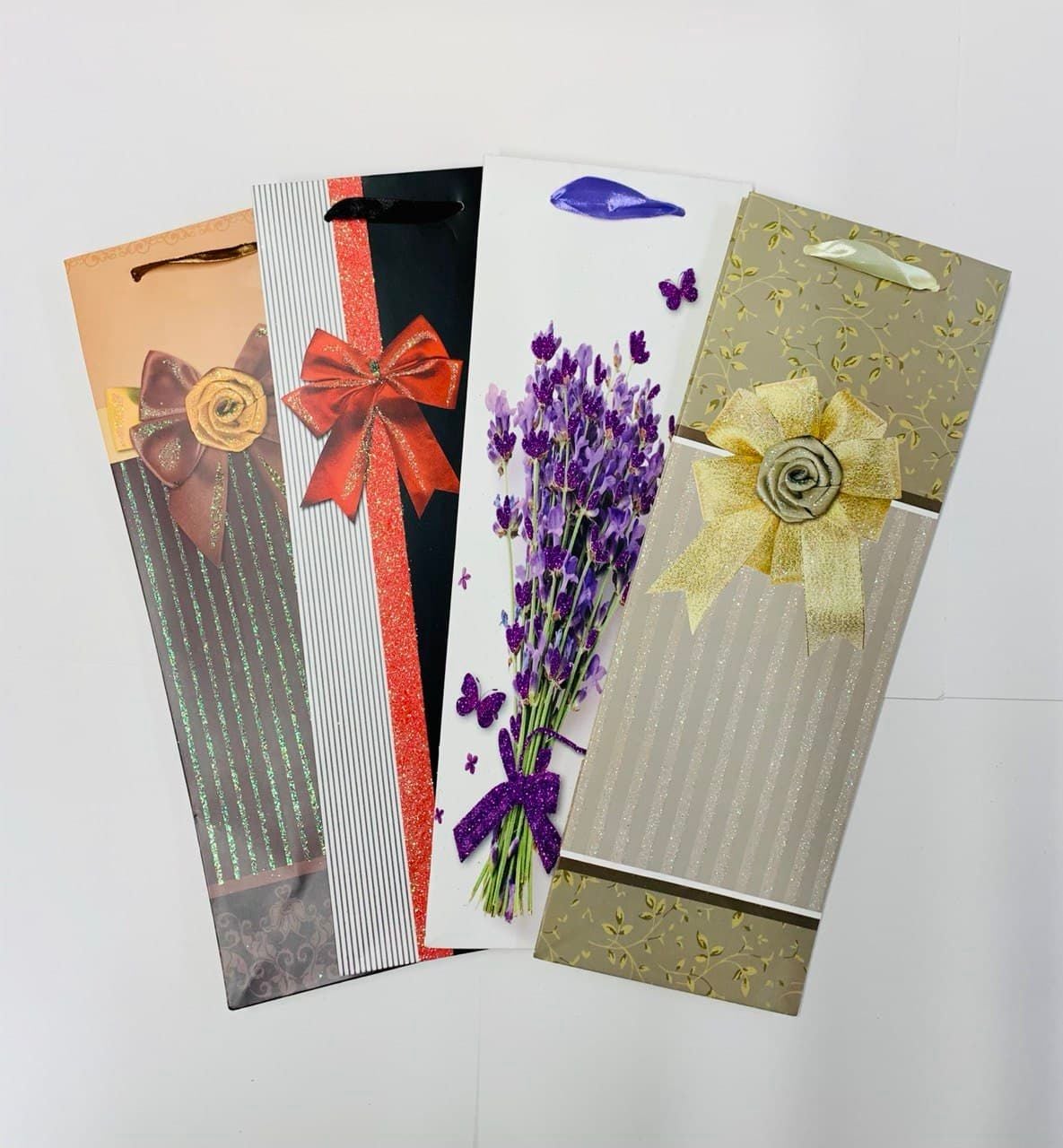 Пакет подарунковий під пляшку  13*8*36 (12/240) AIHAO