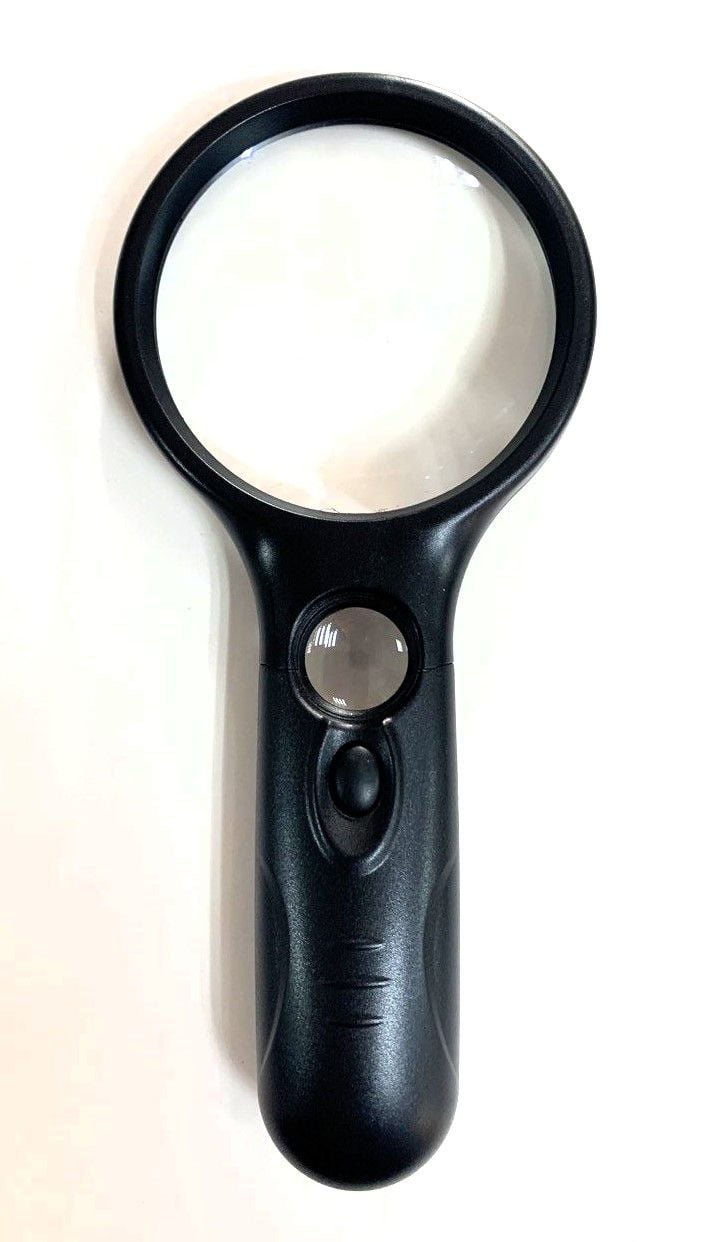 Лупа з підсвіткою 45*22 3-кратна 75 мм (96-50) (100 шт/уп) 6902AB Імпорт