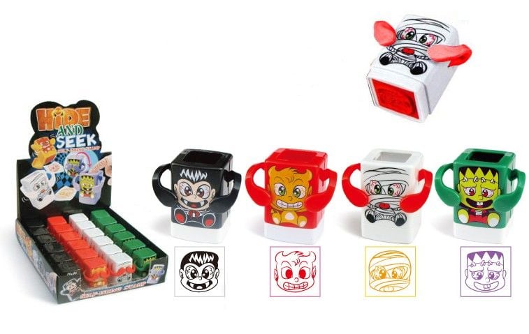 Іграшка штамп дитячій Монстри 4 види, (24 шт/уп) SS94A3 Малеваро