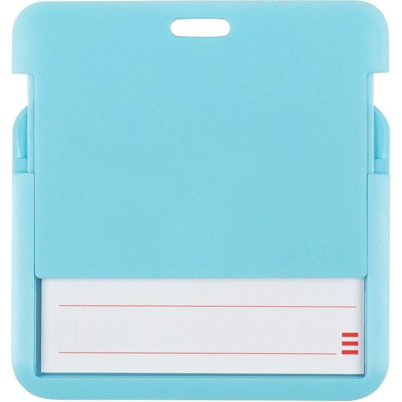 Бейдж слайдер горизонтальний блакитний 85*54 мм (5 шт/уп) 4500H-22 Axent