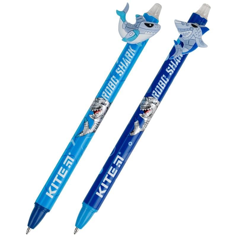 Ручка кулькова автомат Shark синя (36 шт/уп) K22-393 Kite