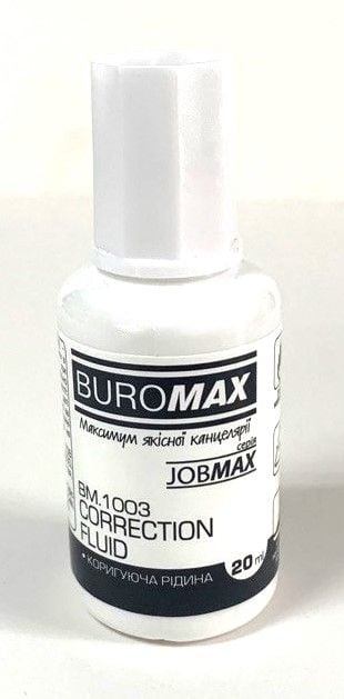 Коректор з пензликом 20 мл Jobmax BM 1003 BUROMAX