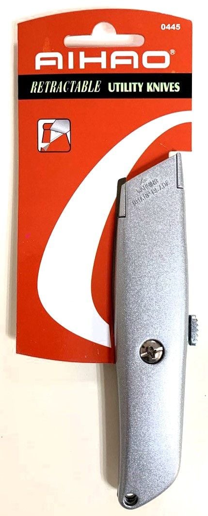 Ніж канцелярський 18 мм металевий корпус AH-0445 AIHAO
