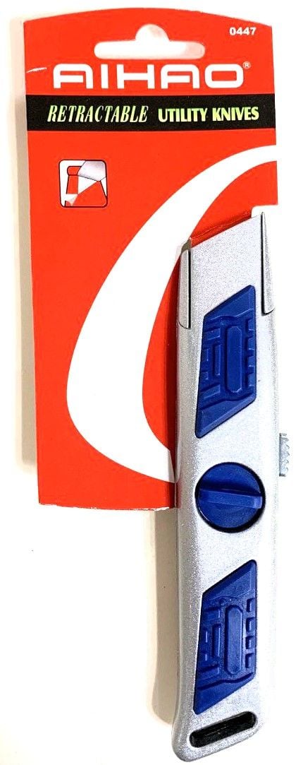Ніж канцелярський 18 мм металевий корпус AH-0447 AIHAO