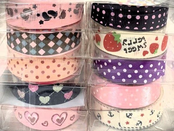 Стрічка декоративна тканева 10 шт DIY 005 AIHAO