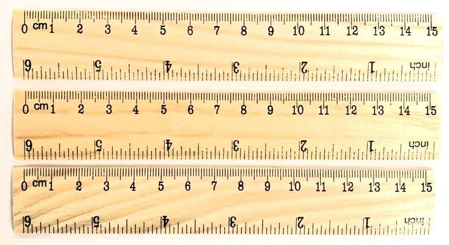 Лінійка 15 см дерево (100 шт/уп) 15 см Імпорт