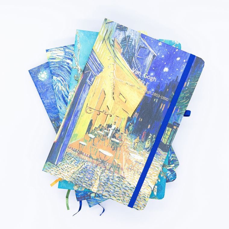 Блокнот на гумці А5 13,6*20,8 см 80 арк тверда обкл Van Gogh (16 шт/уп) 761360ML MALEVARO